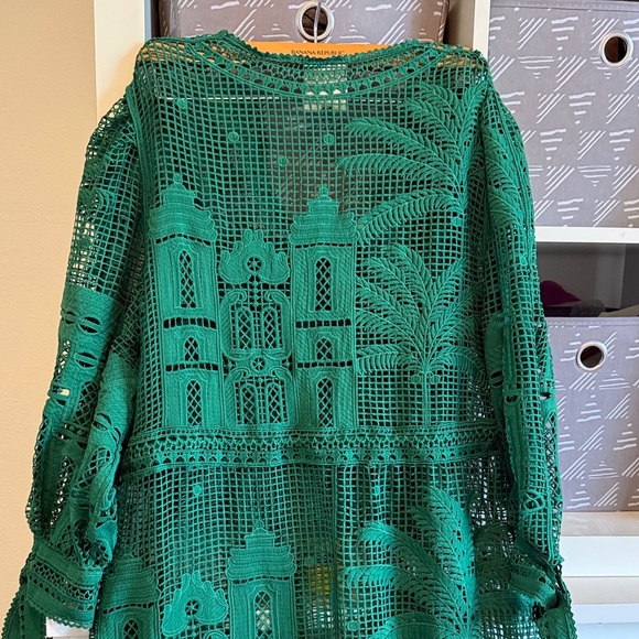 FARM Rio Green Crochet Maxi Dress - Picture 8 of 11